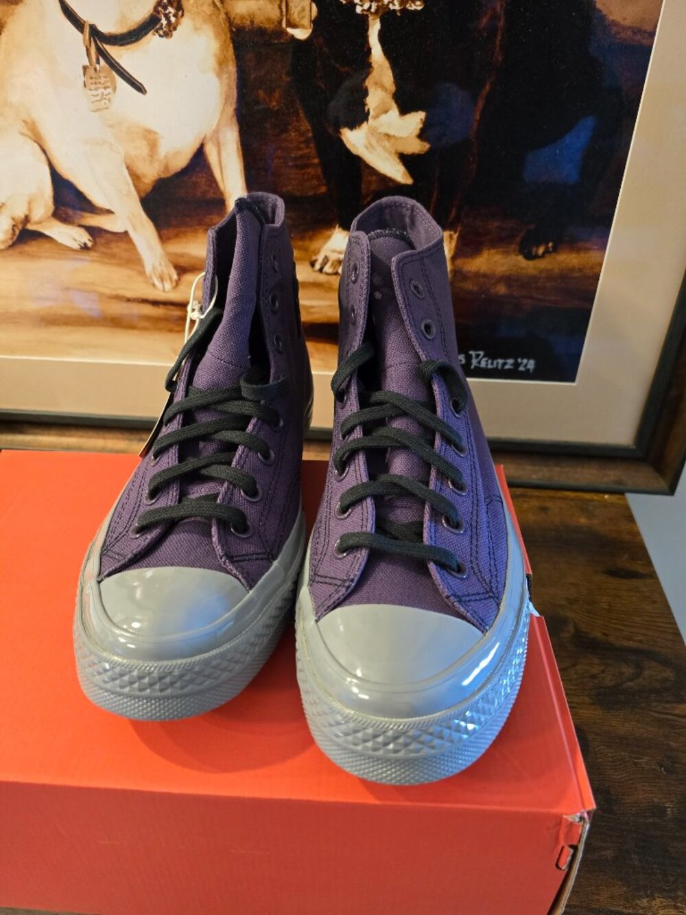 Converse x Chuck 70 GORE-TEX GTX Shoes Raisin / Purple RARE A14666C Men's Sz 10 - Picture 7 of 13